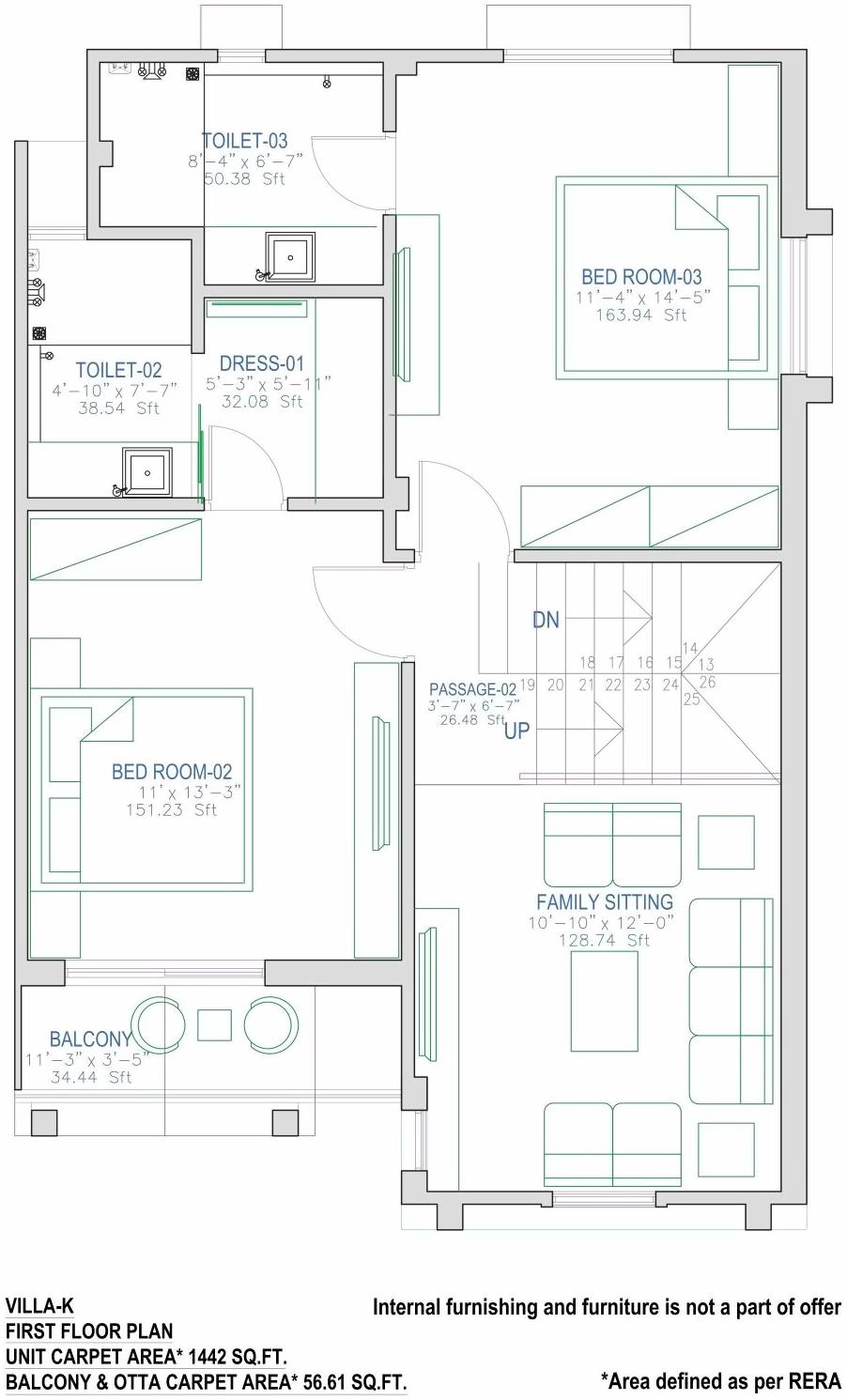 Layout of real estate project Pratham Meadows located at Bhayli, Vadodara, Gujarat