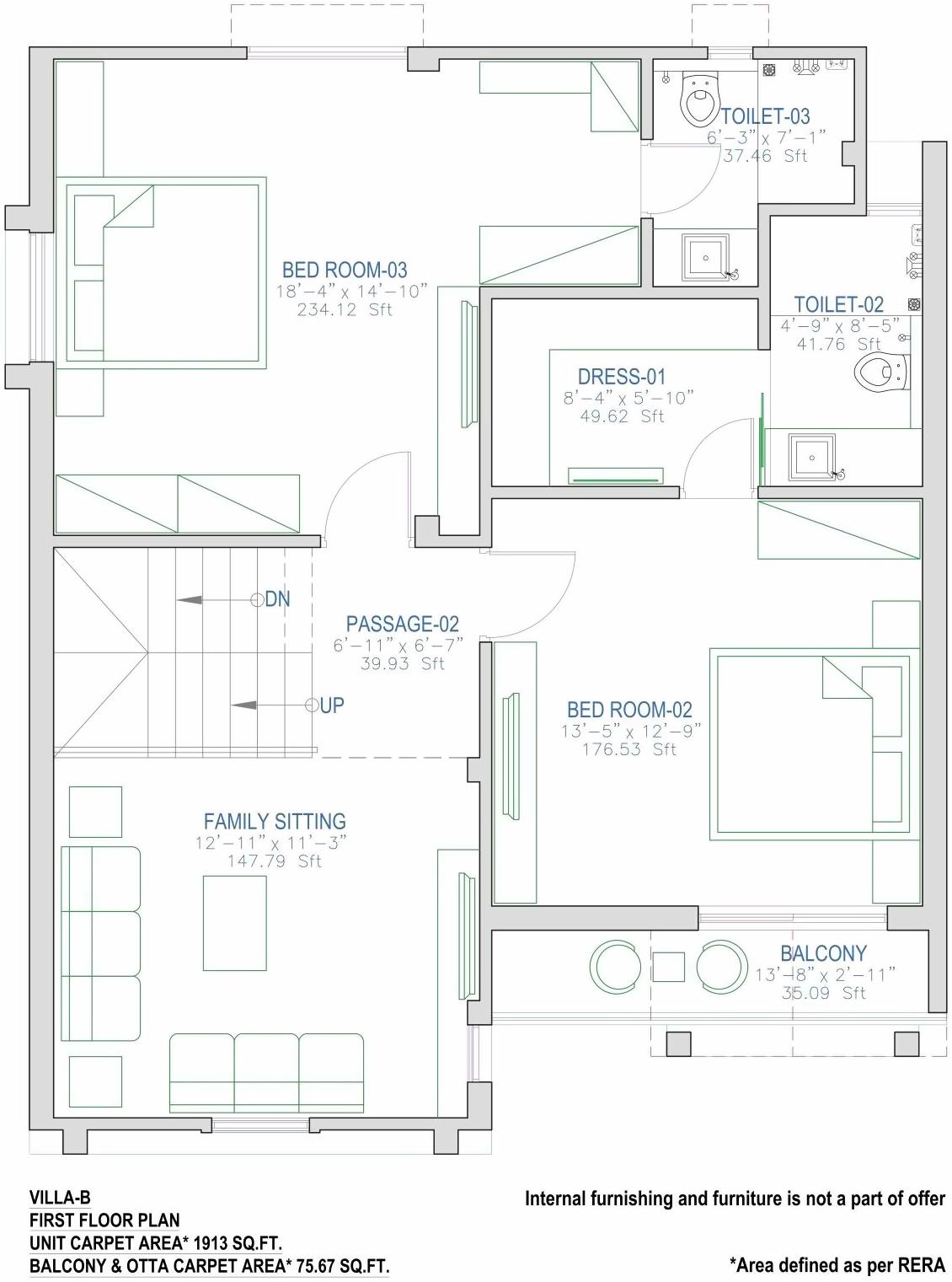 Layout of real estate project Pratham Meadows located at Bhayli, Vadodara, Gujarat