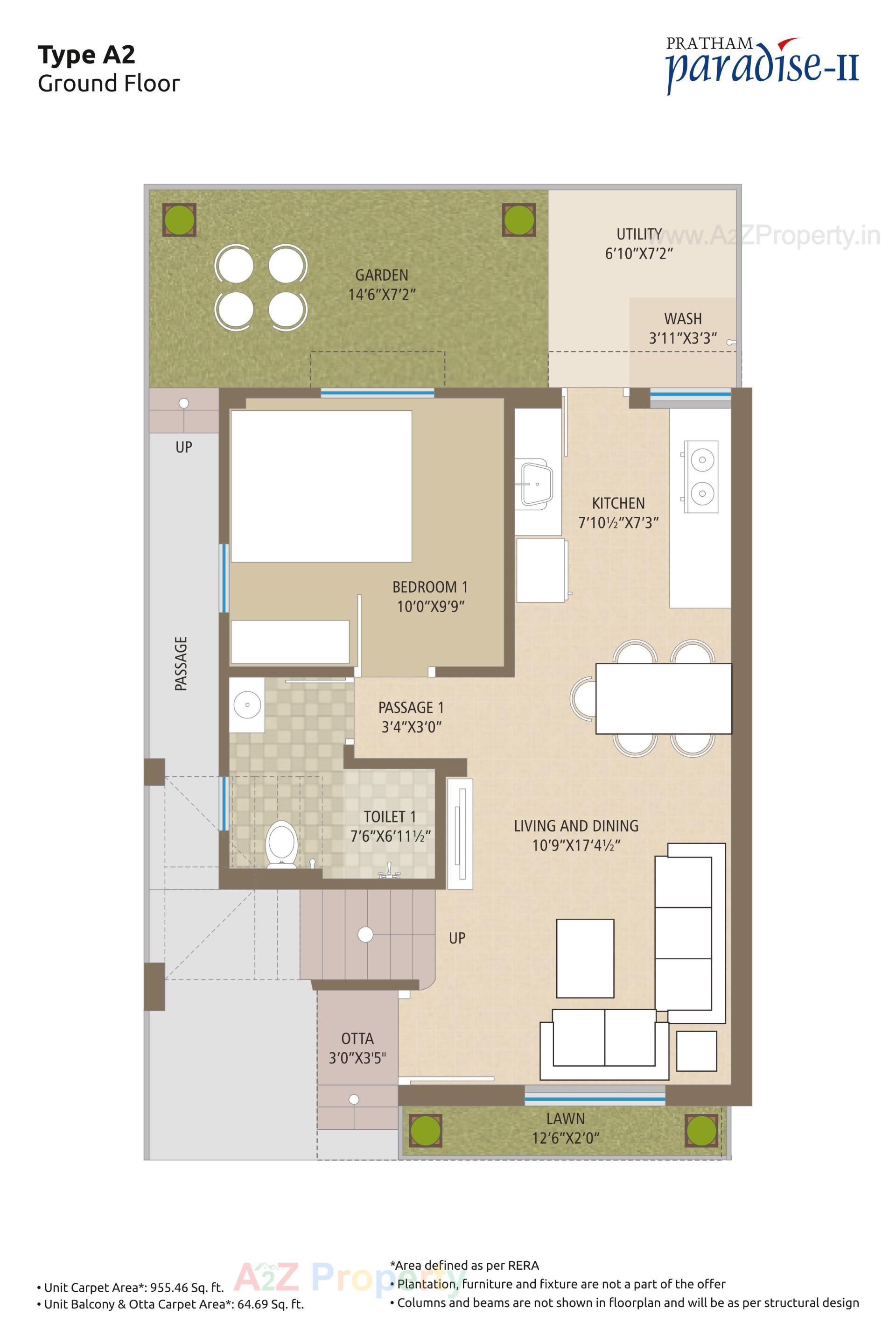 Layout of real estate project Pratham Paradise 0 located at Tarsali, Vadodara, Gujarat