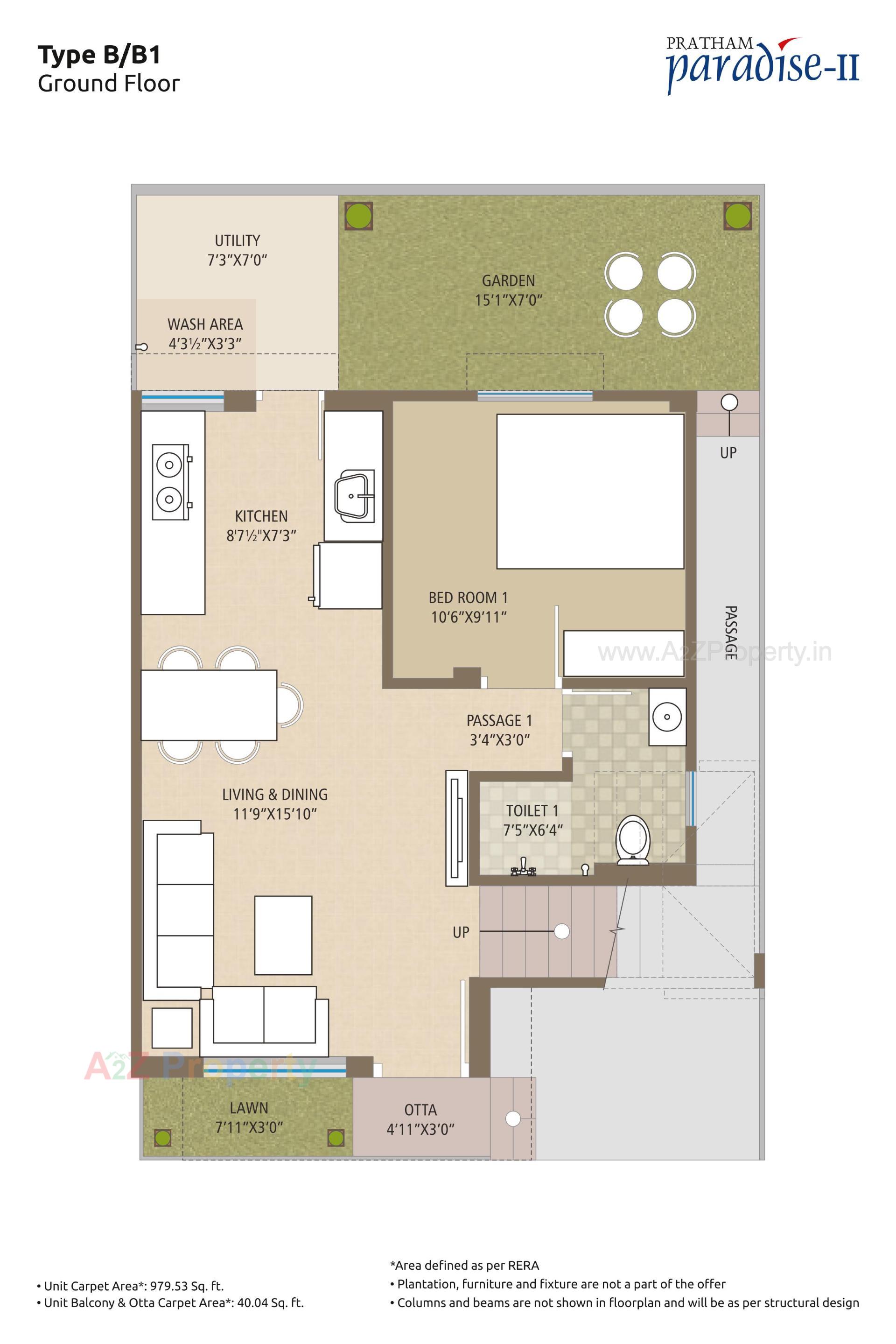 Layout of real estate project Pratham Paradise 0 located at Tarsali, Vadodara, Gujarat