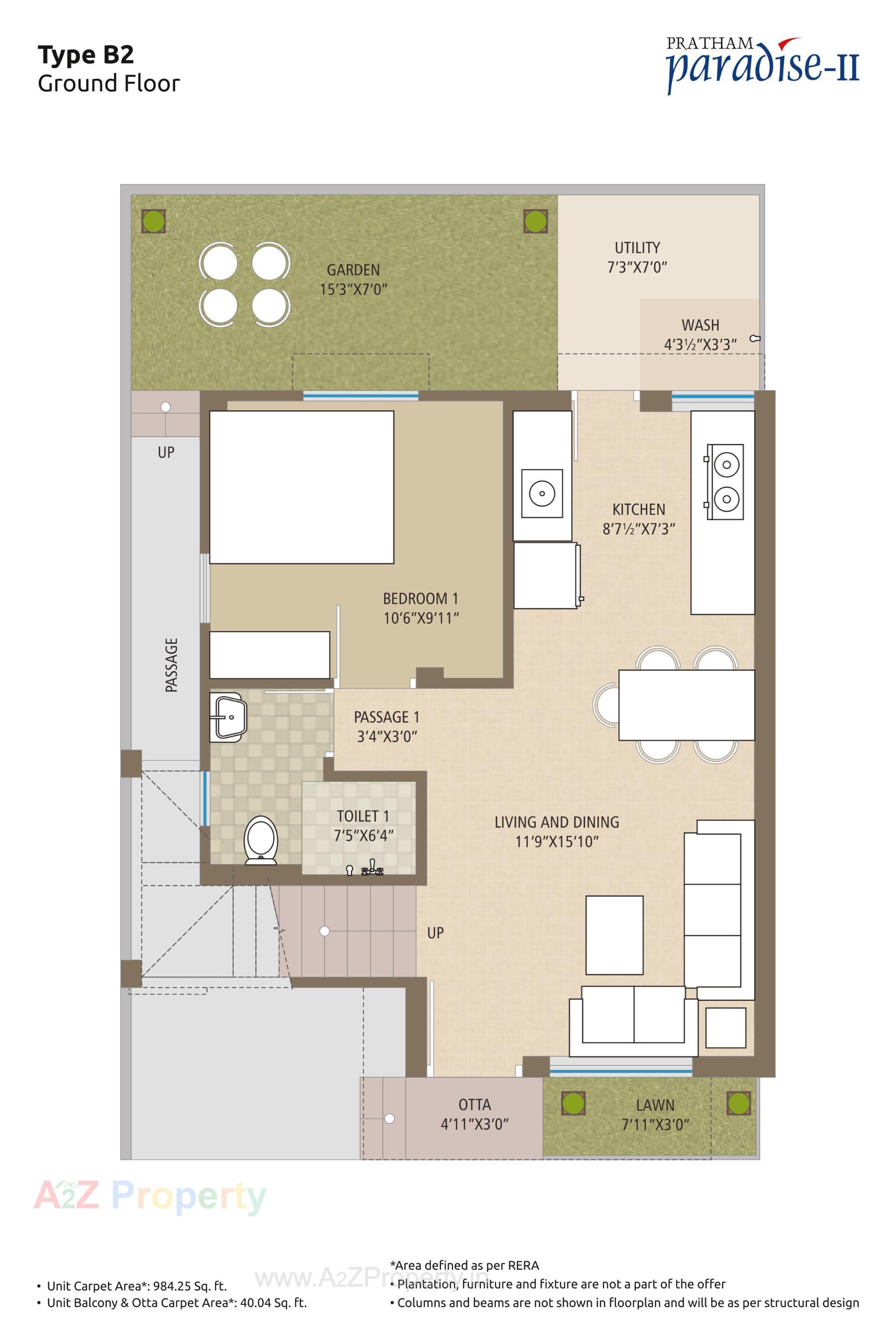 Layout of real estate project Pratham Paradise 0 located at Tarsali, Vadodara, Gujarat