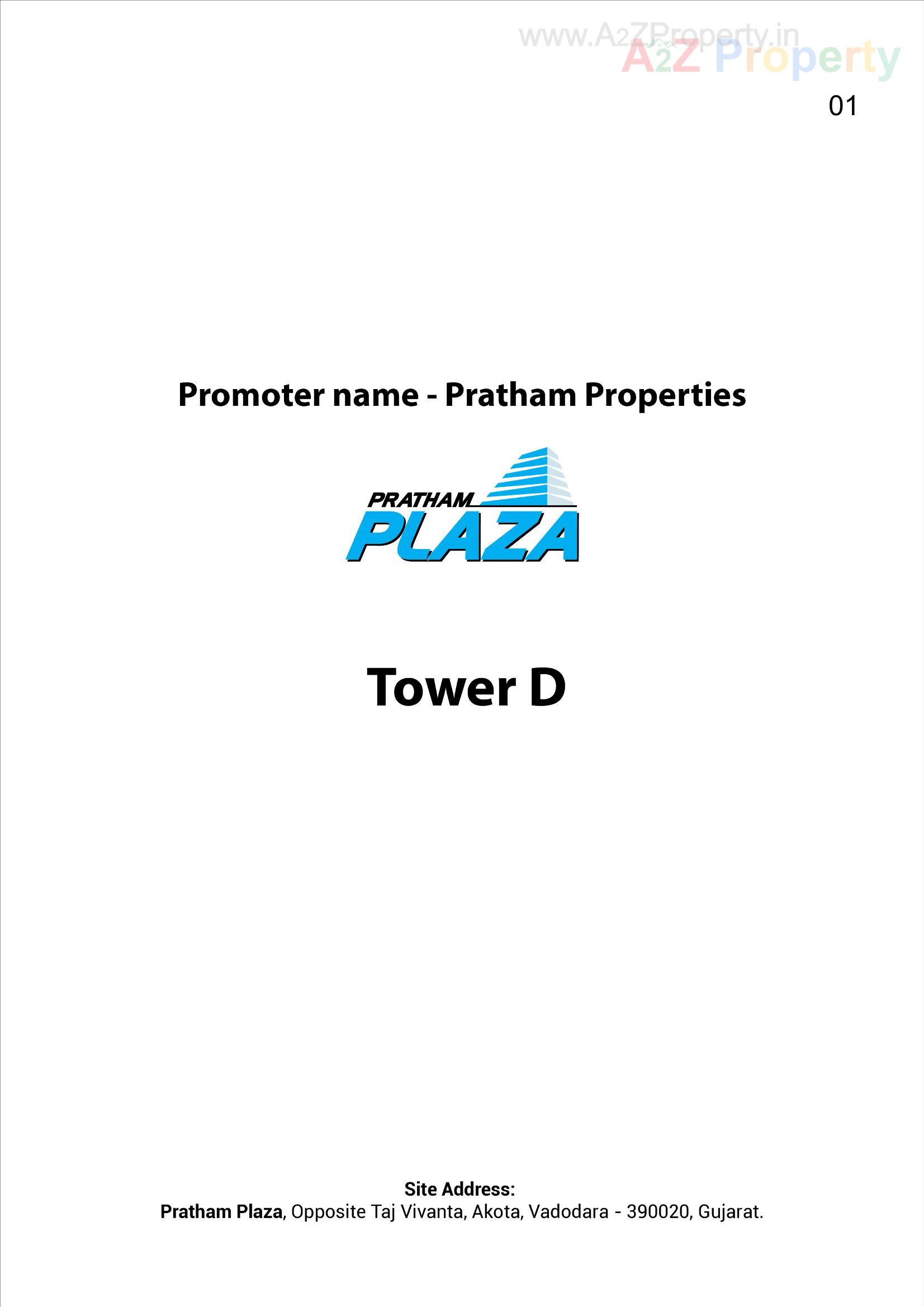  of real estate project Pratham Plaza Tower located at Akota, Vadodara, Gujarat