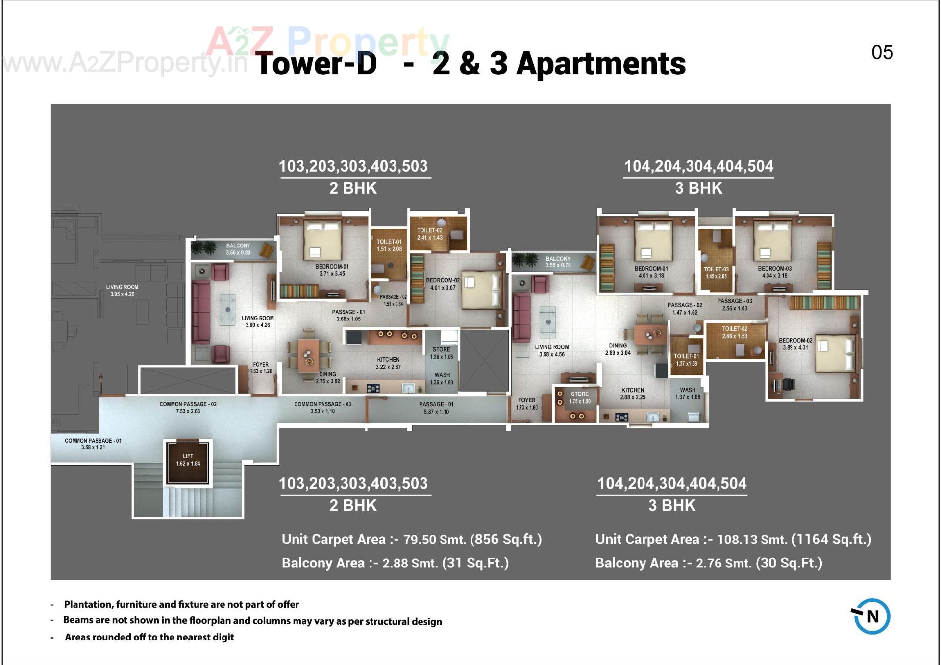 Layout of real estate project Pratham Plaza Tower located at Akota, Vadodara, Gujarat
