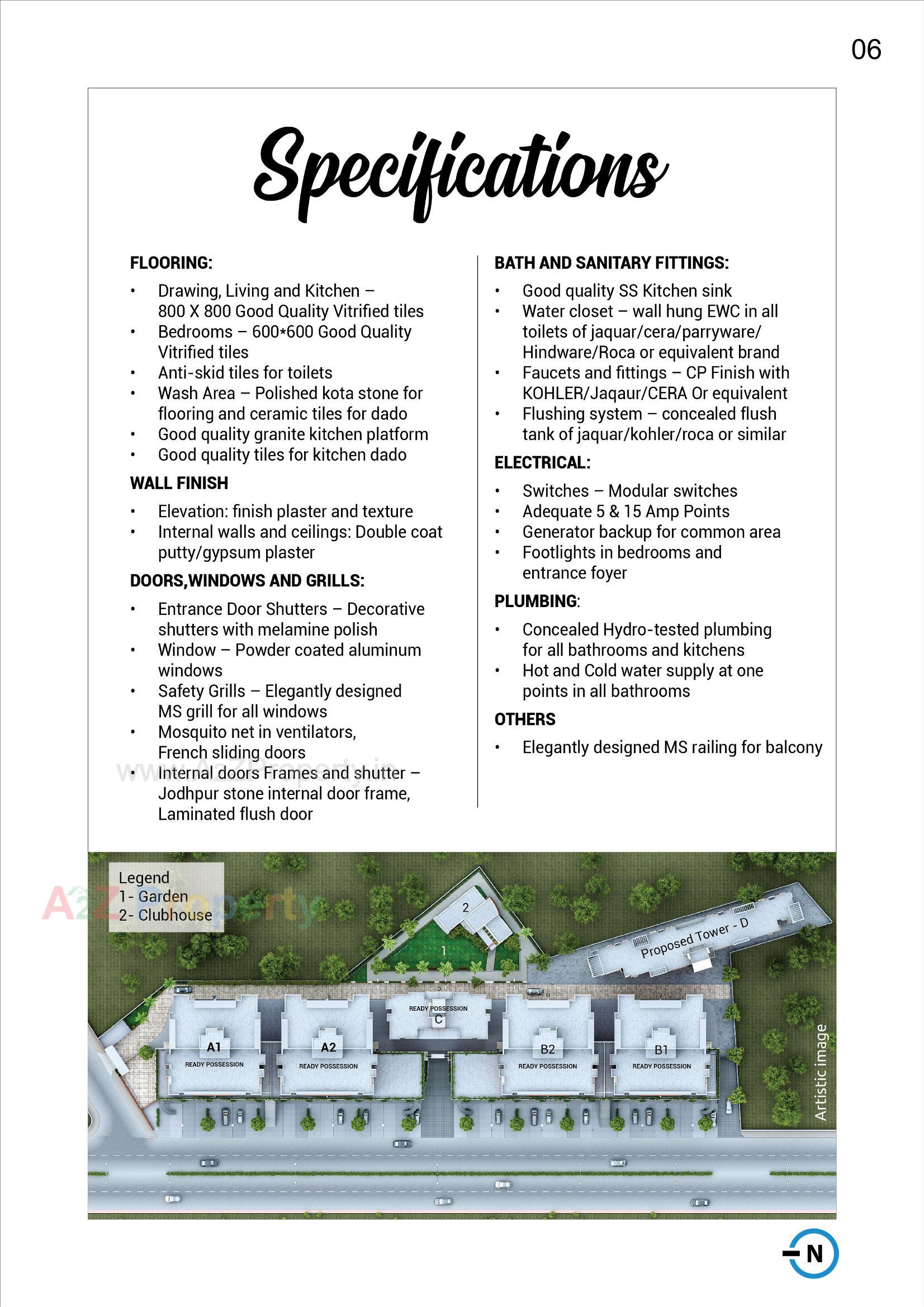  of real estate project Pratham Plaza Tower located at Akota, Vadodara, Gujarat