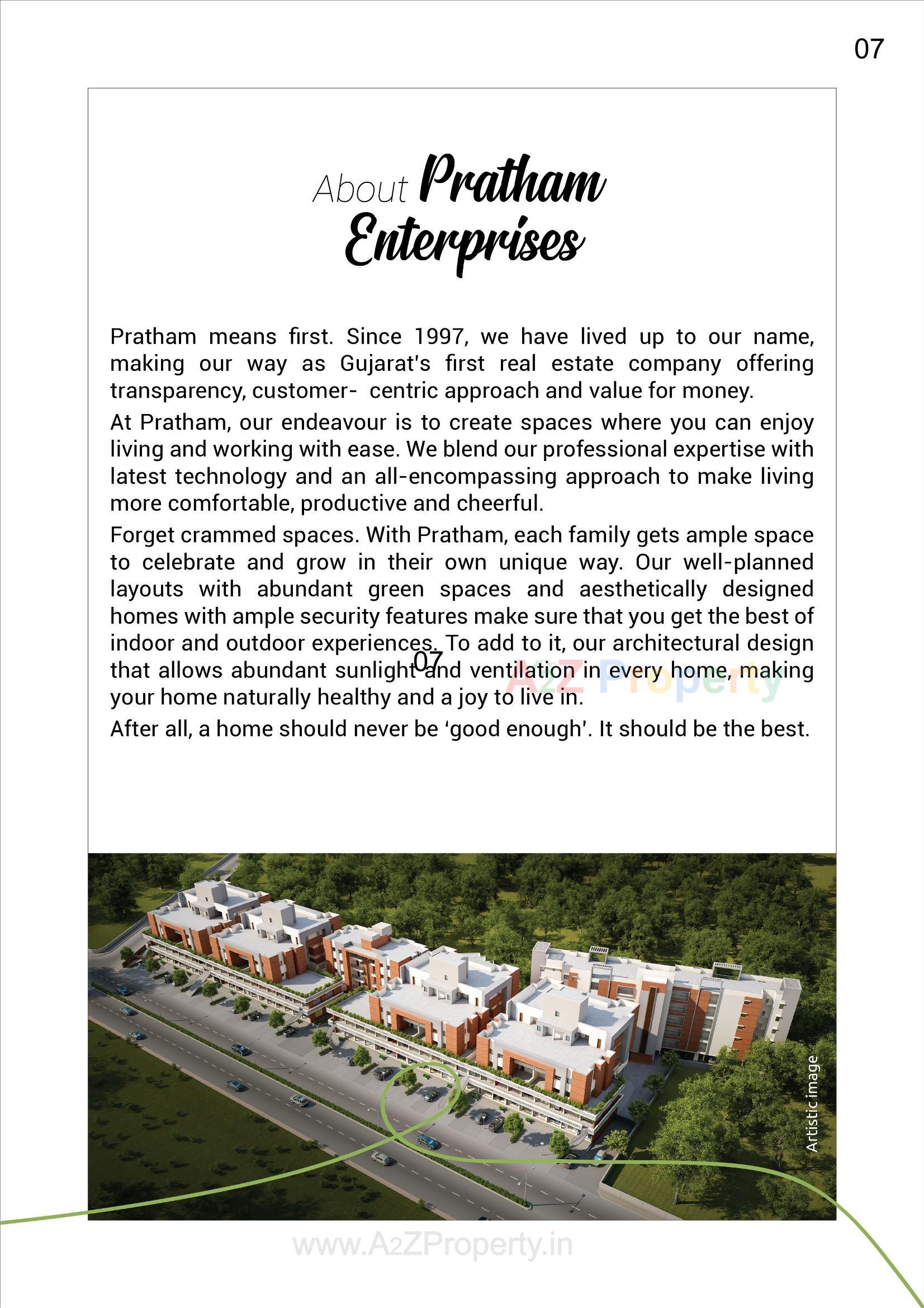  of real estate project Pratham Plaza Tower located at Akota, Vadodara, Gujarat