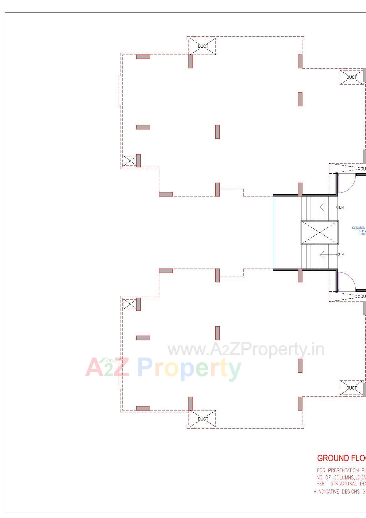 Layout of real estate project Pratham Riviera located at Bill, Vadodara, Gujarat