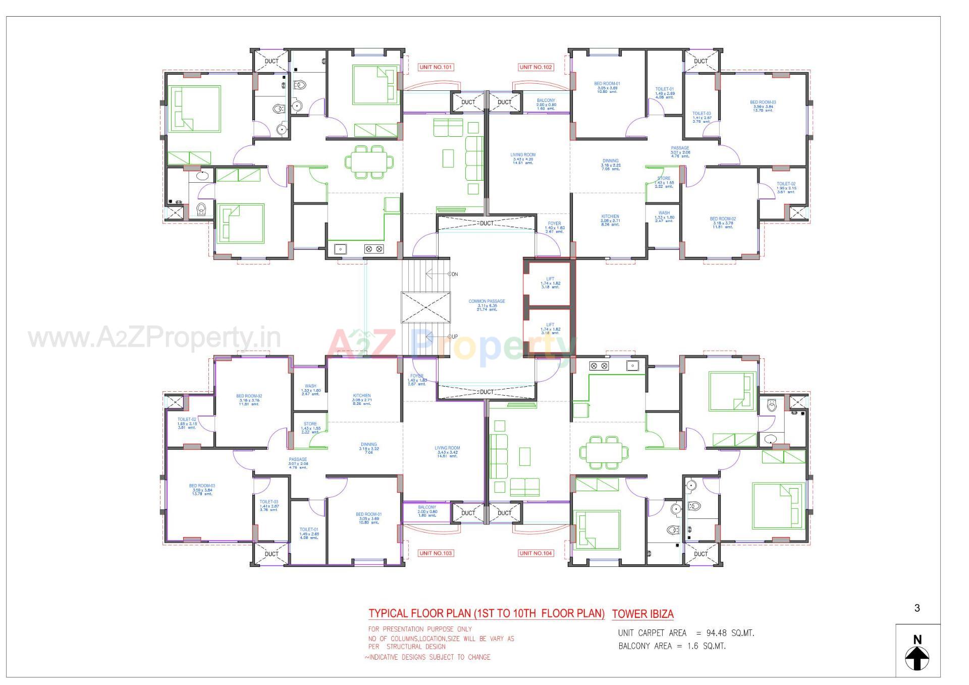 Layout of real estate project Pratham Riviera located at Bill, Vadodara, Gujarat