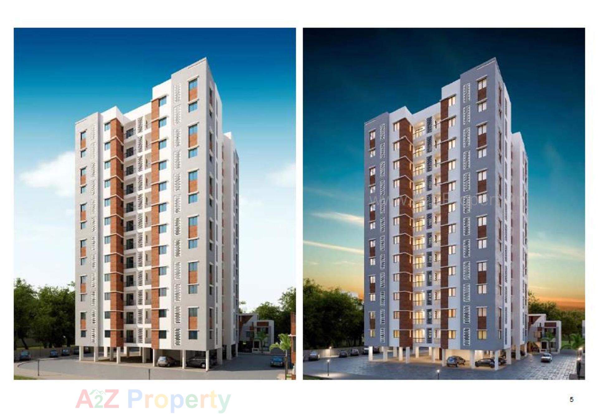 3D Elevation of real estate project Pratham Riviera located at Bill, Vadodara, Gujarat