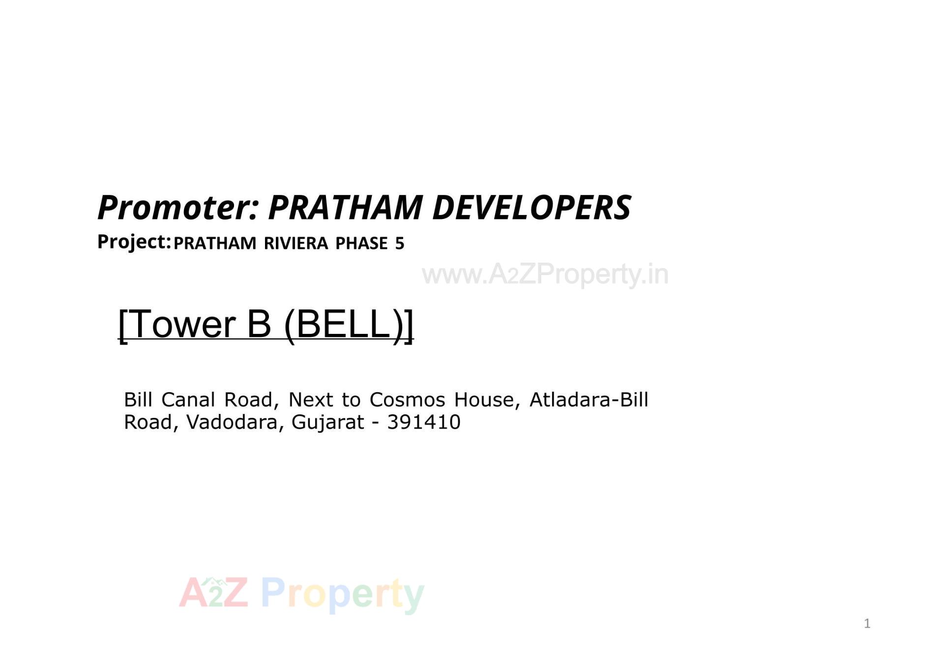  of real estate project Pratham Riviera located at Bill, Vadodara, Gujarat