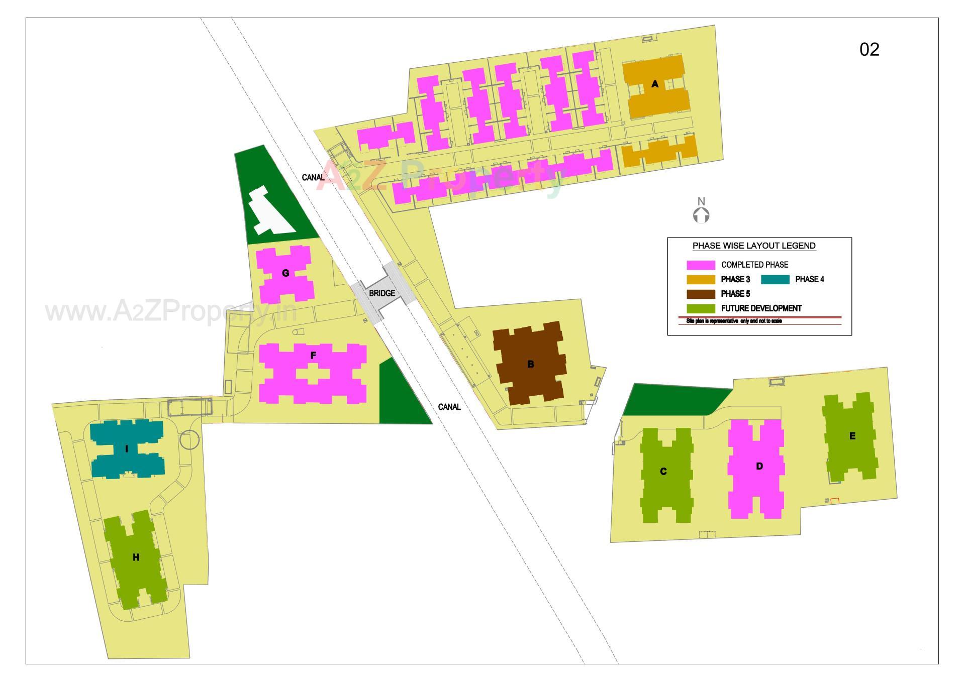 Layout of real estate project Pratham Riviera located at Bill, Vadodara, Gujarat