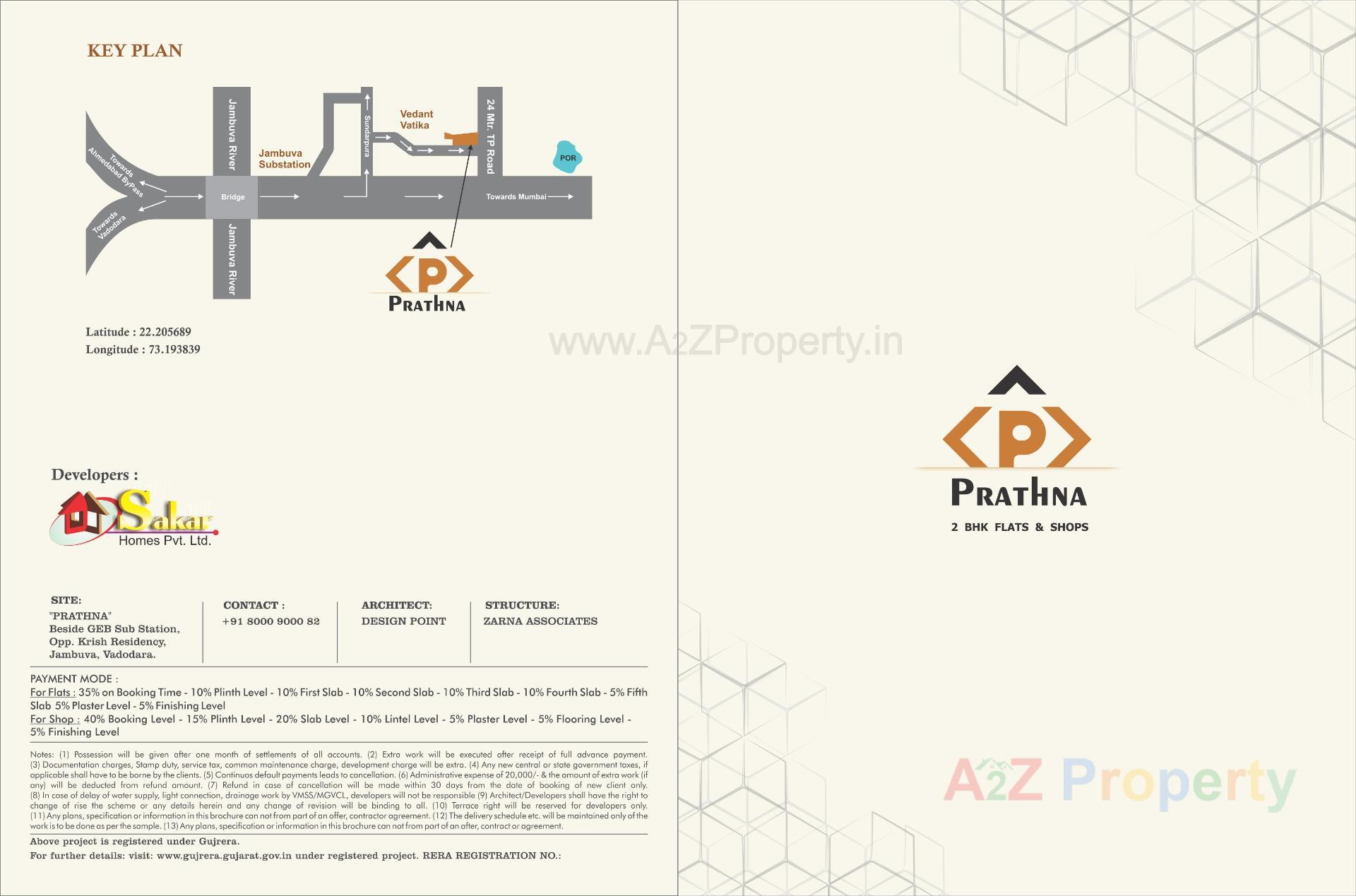  of real estate project Prathna located at Jambuva, Vadodara, Gujarat