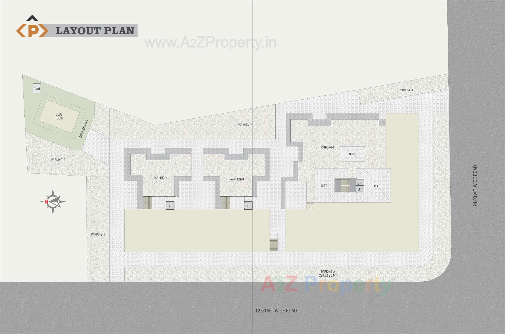 Layout of real estate project Prathna located at Jambuva, Vadodara, Gujarat
