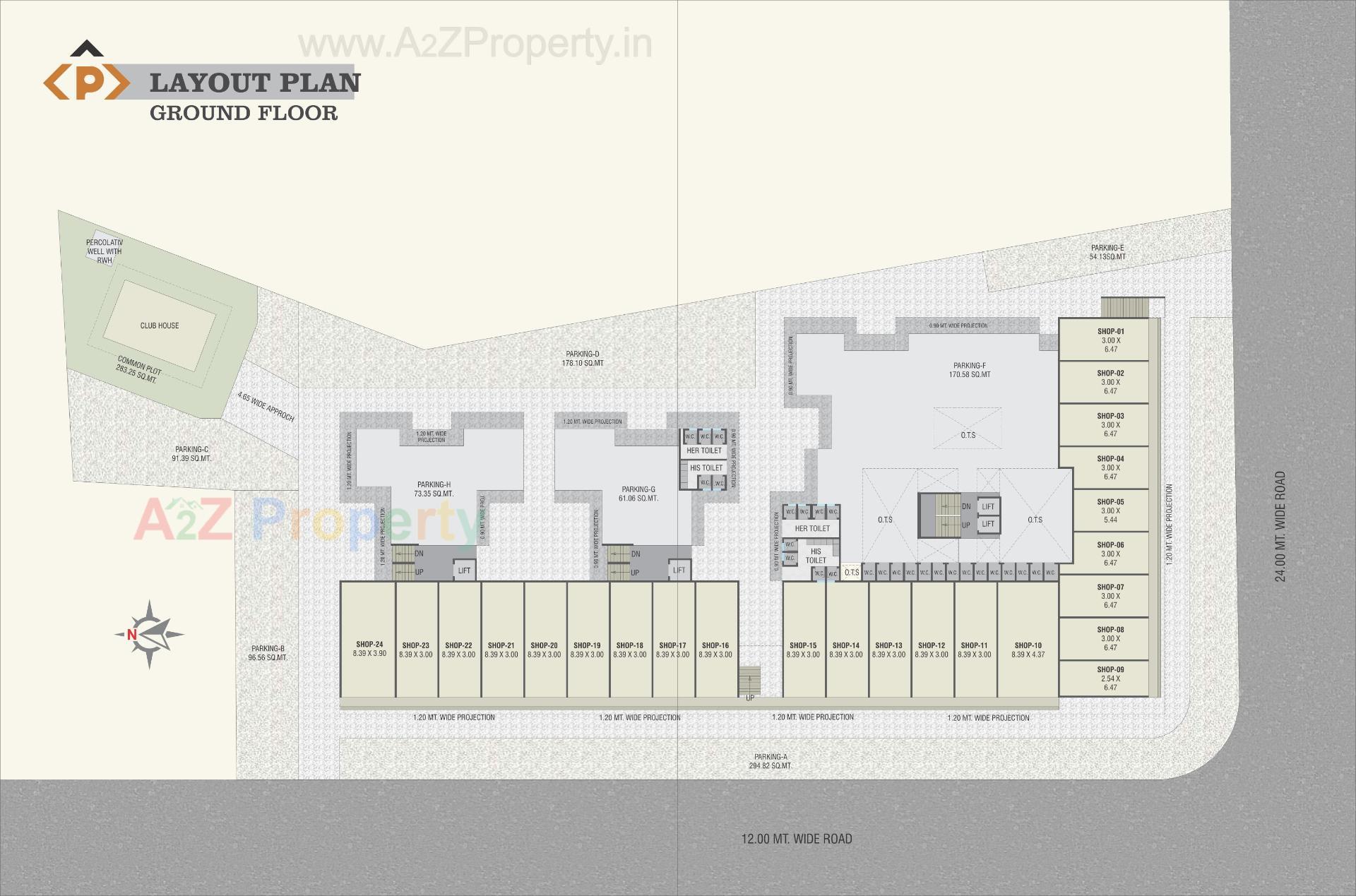 Layout of real estate project Prathna located at Jambuva, Vadodara, Gujarat