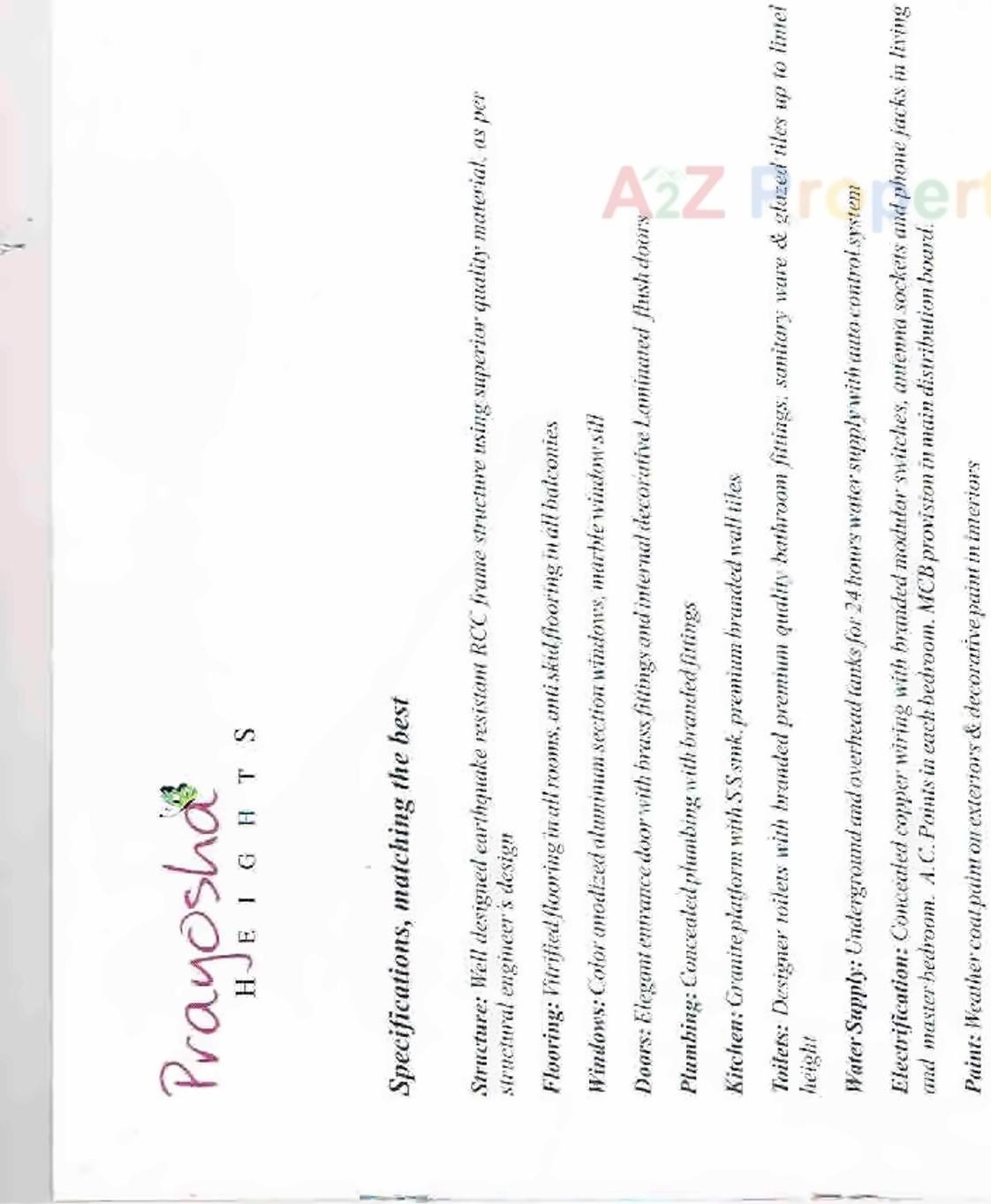  of real estate project Prayosha Heights located at Bill, Vadodara, Gujarat