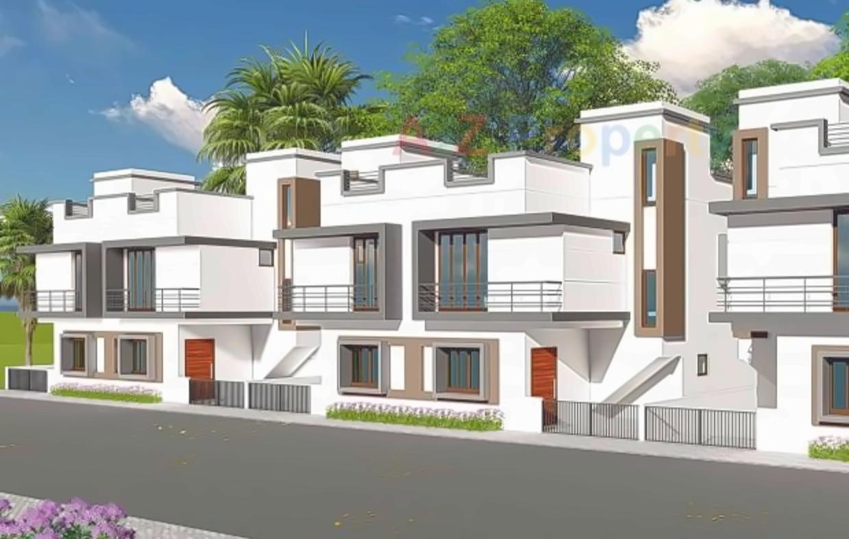 3D Elevation of real estate project Prayosha Residency located at Karjan, Vadodara, Gujarat