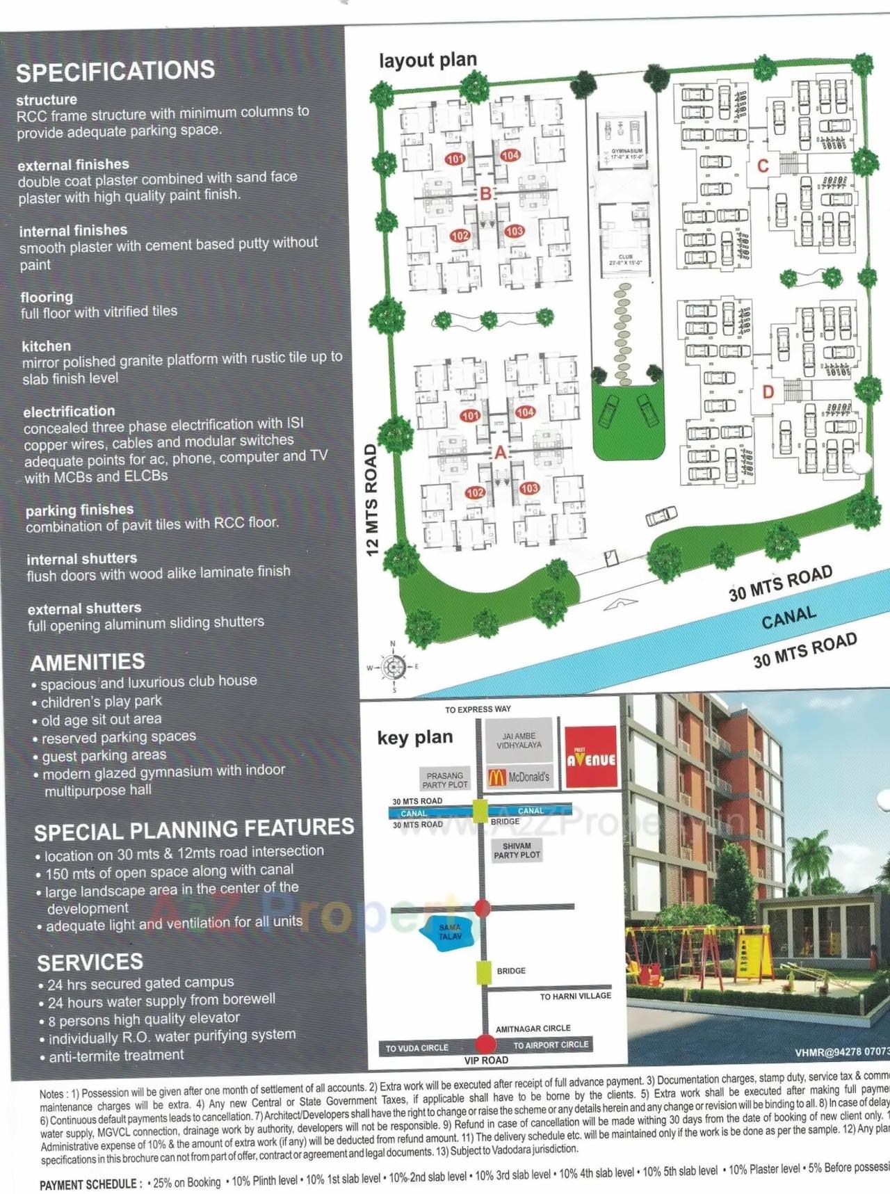  of real estate project Preet Avenue located at Savli, Vadodara, Gujarat