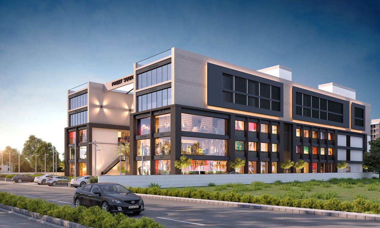 Corner View5414 of real estate project Preet Square located at Chhani, Vadodara, Gujarat