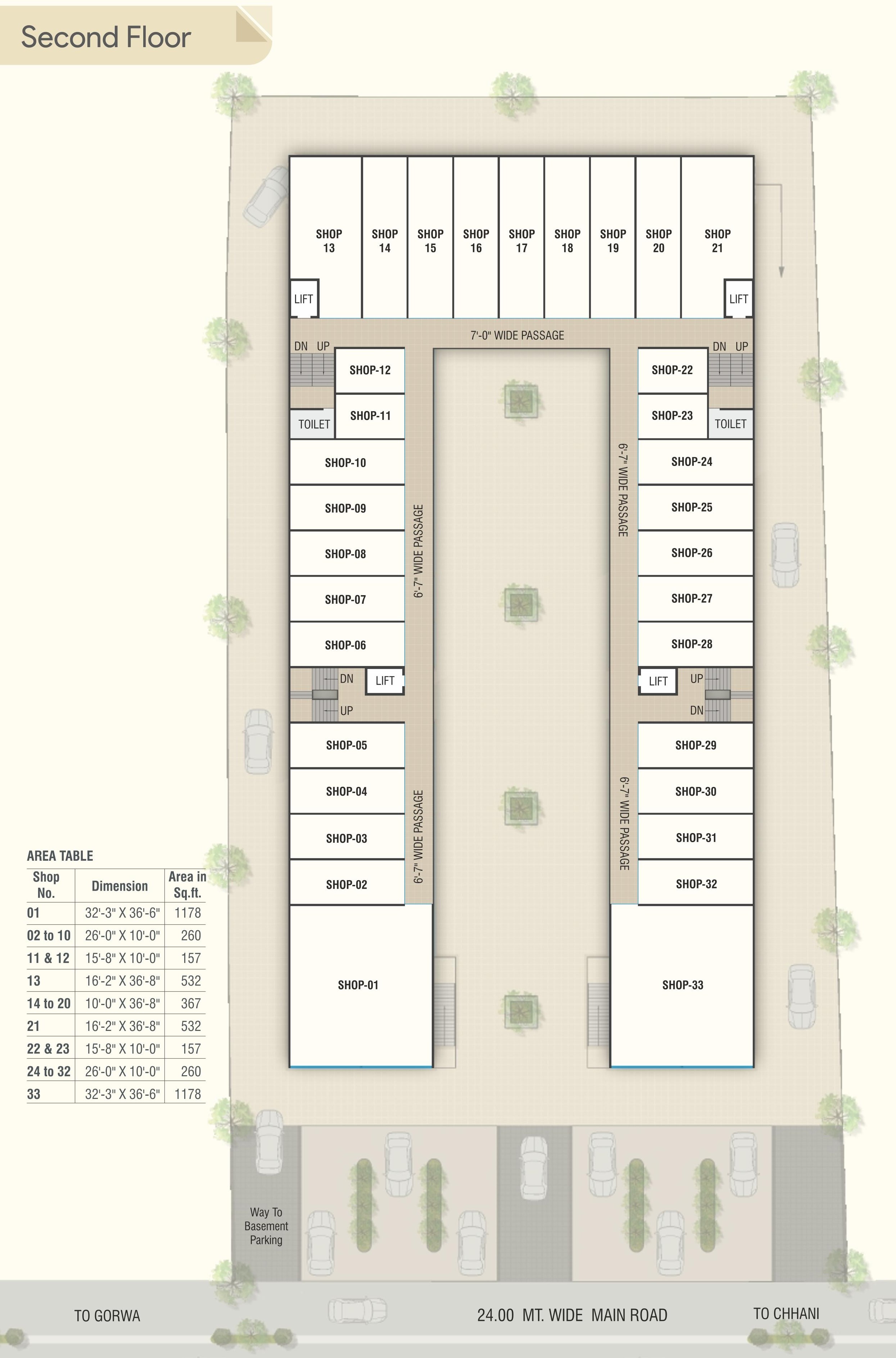 Layout of real estate project Preet Square located at Chhani, Vadodara, Gujarat