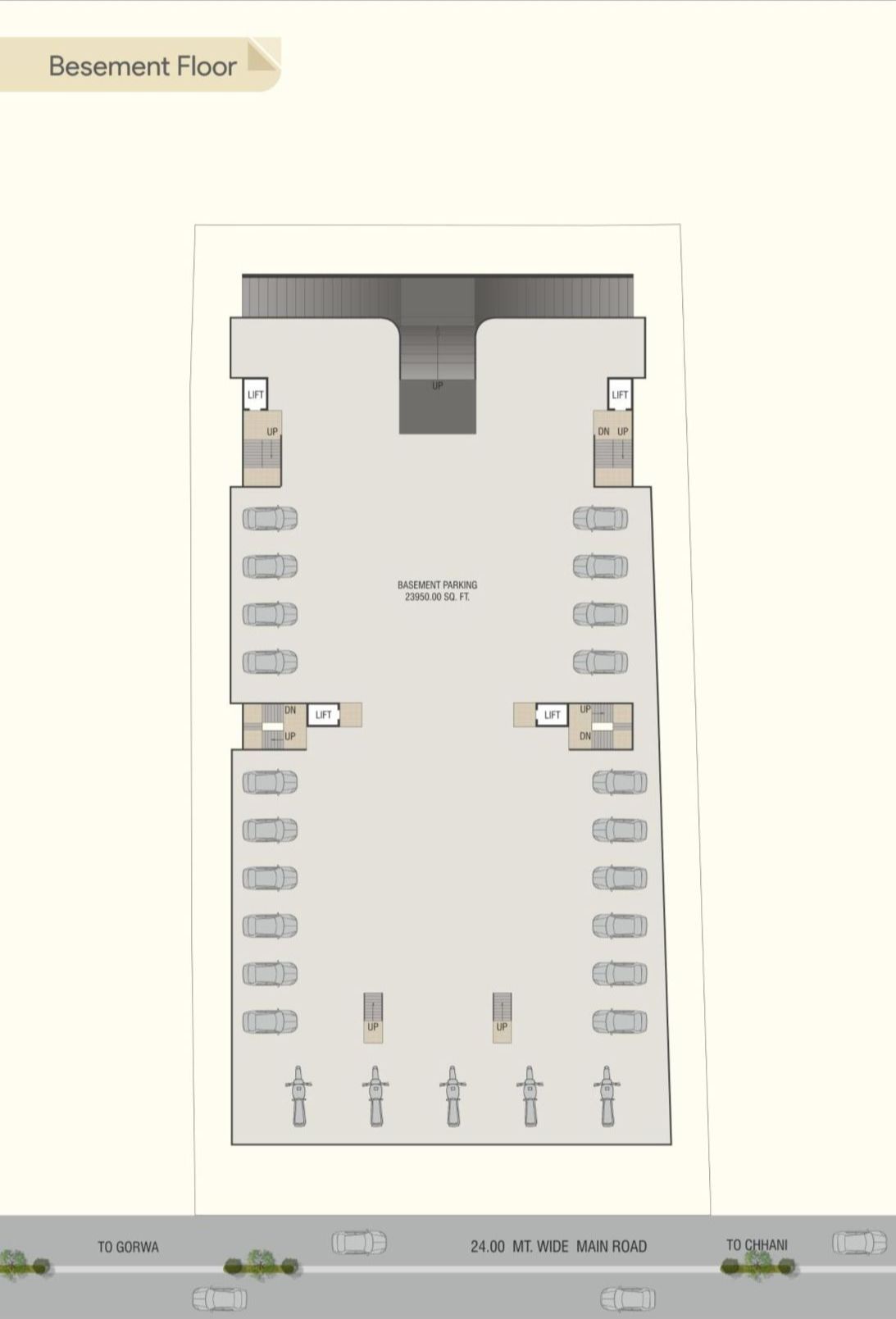 Layout of real estate project Preet Square located at Chhani, Vadodara, Gujarat