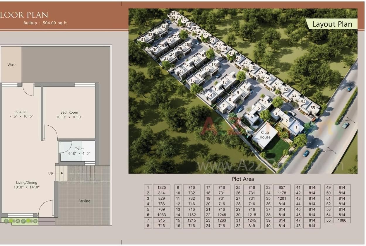 Layout of real estate project Preet Tenament located at Chikodra, Vadodara, Gujarat