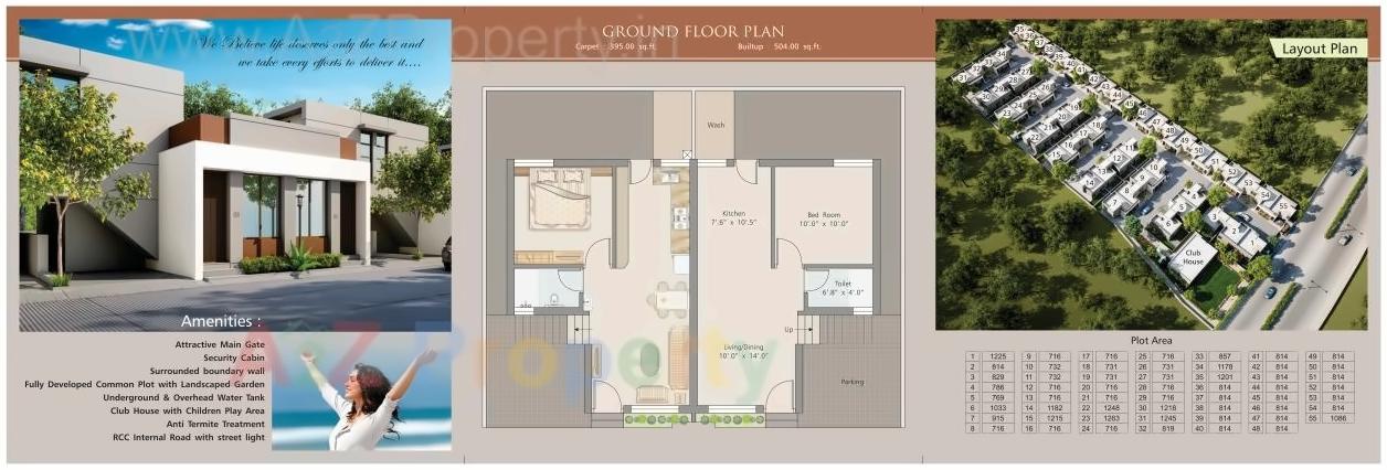 3D Elevation of real estate project Preet Tenament located at Chikodra, Vadodara, Gujarat