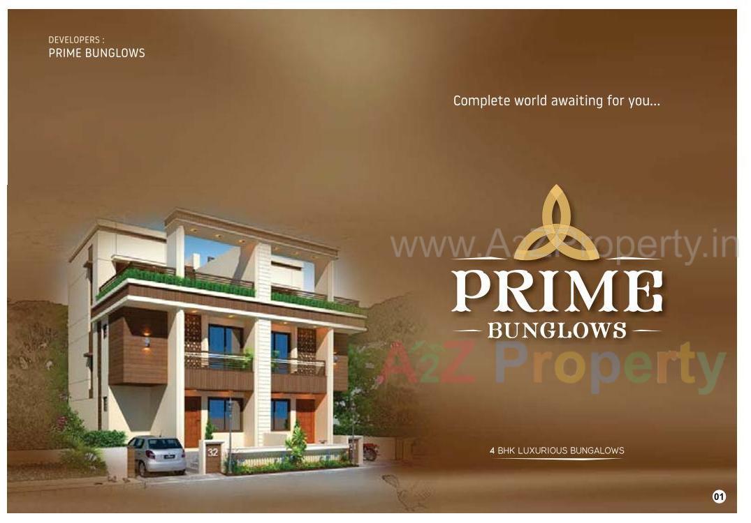 3D Elevation of real estate project Prime Bunglows located at Shripor-timbi, Vadodara, Gujarat