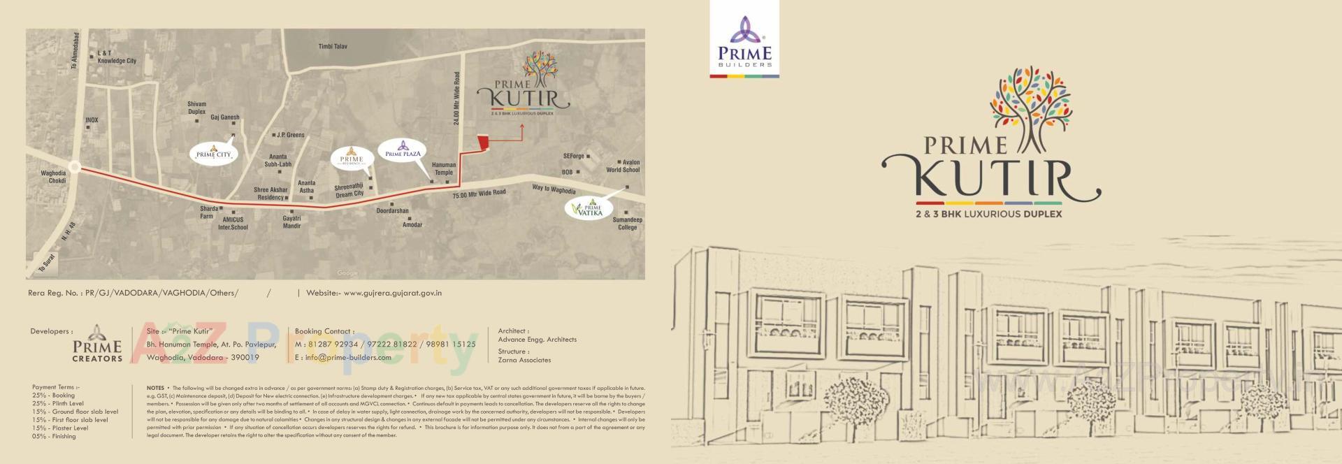  of real estate project Prime Kutir located at Pavlepur, Vadodara, Gujarat