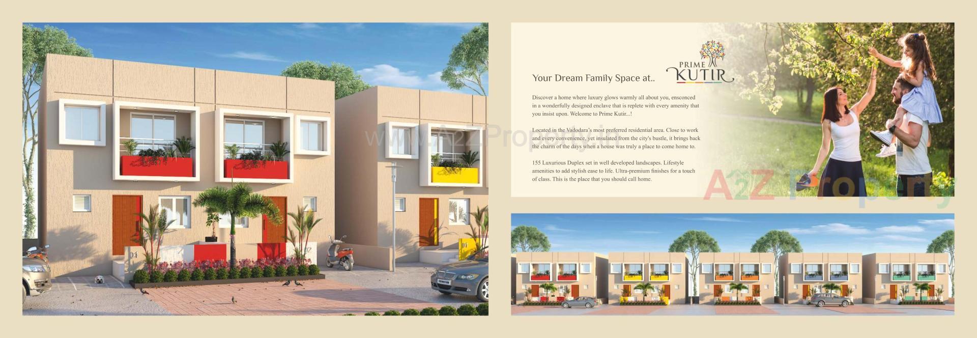 3D Elevation of real estate project Prime Kutir located at Pavlepur, Vadodara, Gujarat