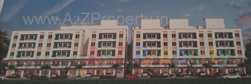 3D Elevation of real estate project Prime Plaza located at Amodar, Vadodara, Gujarat