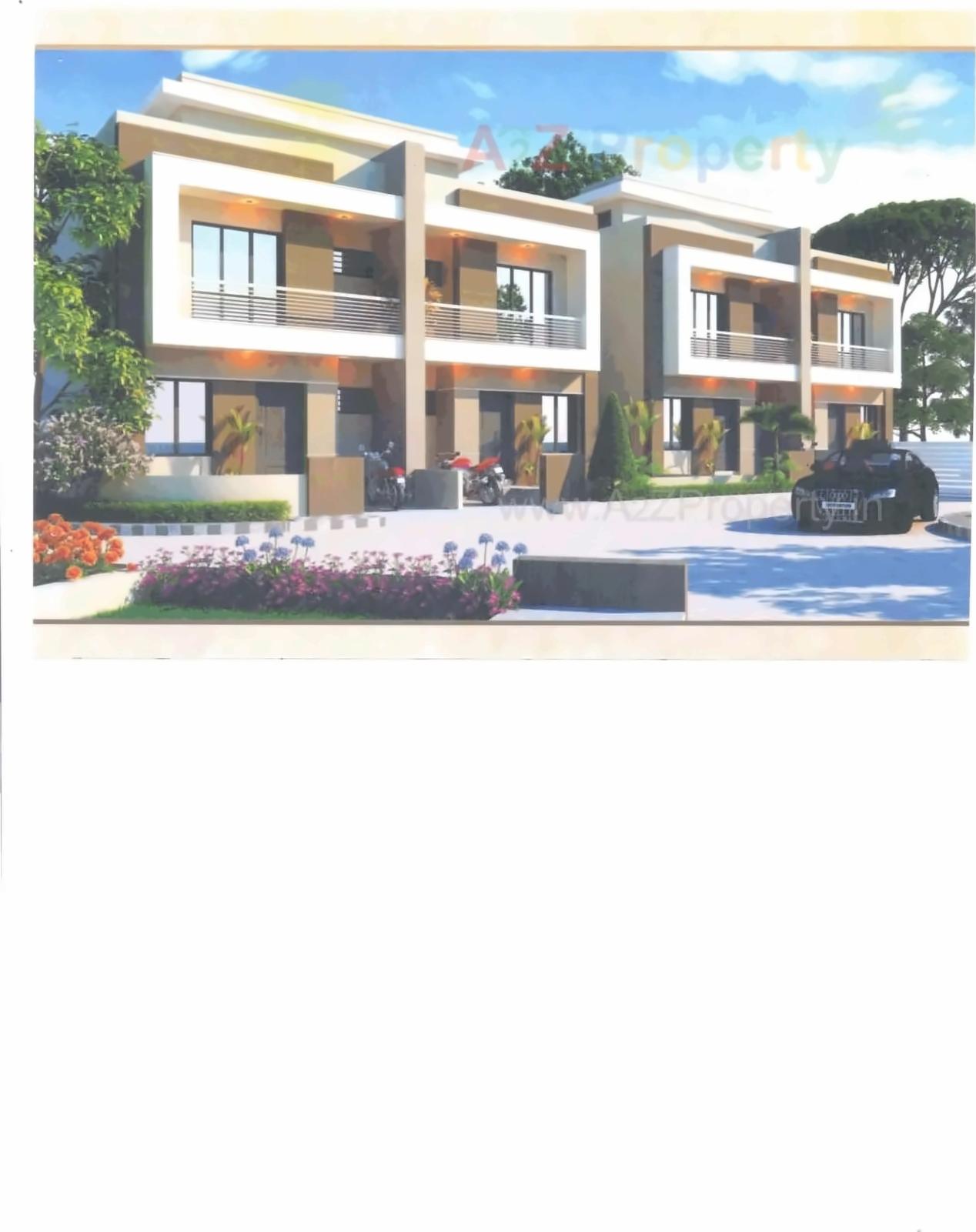 3D Elevation of real estate project Prime Residency located at Amodar, Vadodara, Gujarat