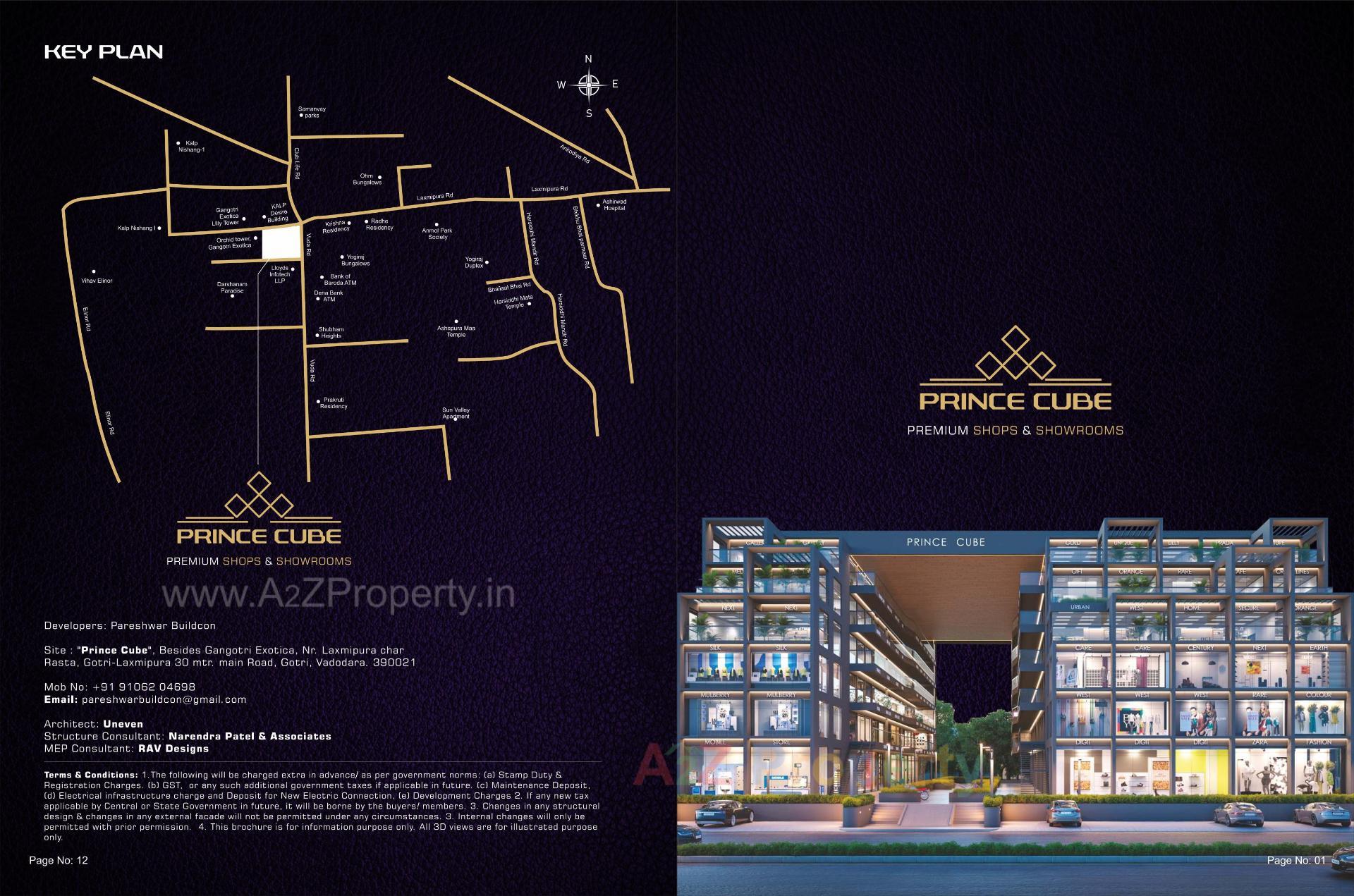 of real estate project Prince Cube located at Gotri, Vadodara, Gujarat
