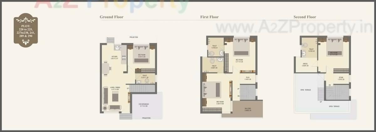 Layout of real estate project Princess Villa located at Gotri, Vadodara, Gujarat