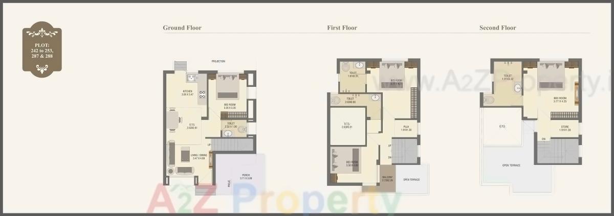 Layout of real estate project Princess Villa located at Gotri, Vadodara, Gujarat