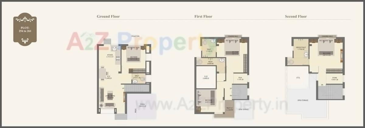 Layout of real estate project Princess Villa located at Gotri, Vadodara, Gujarat