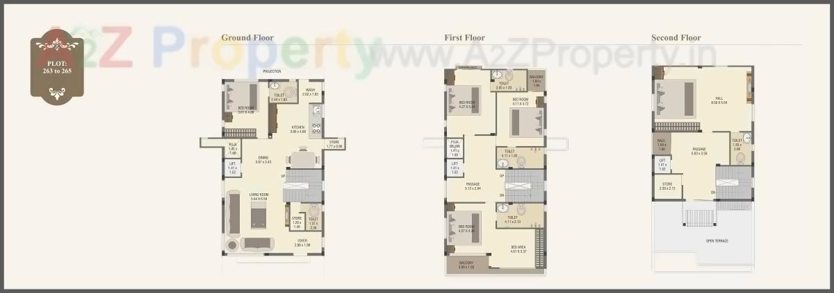 Layout of real estate project Princess Villa located at Gotri, Vadodara, Gujarat