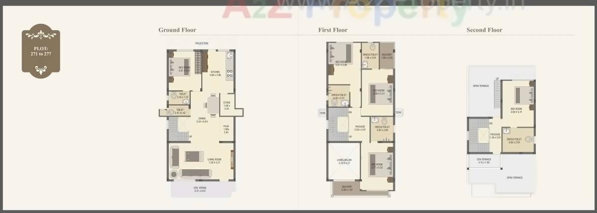 Layout of real estate project Princess Villa located at Gotri, Vadodara, Gujarat