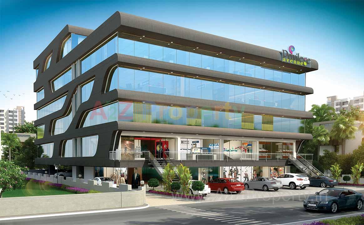 3D Elevation of real estate project Privilege Avenue located at Wadiwadi, Vadodara, Gujarat