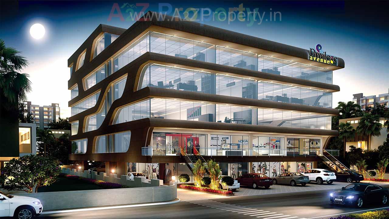 3D Elevation of real estate project Privilege Avenue located at Wadiwadi, Vadodara, Gujarat