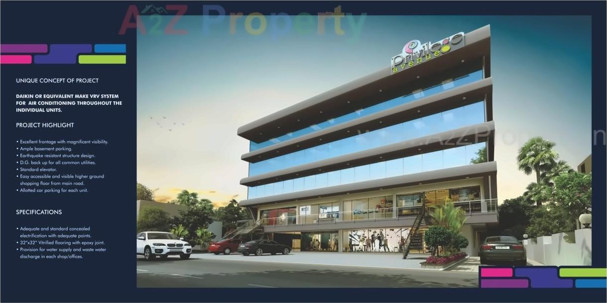 3D Elevation of real estate project Privilege Avenue located at Wadiwadi, Vadodara, Gujarat