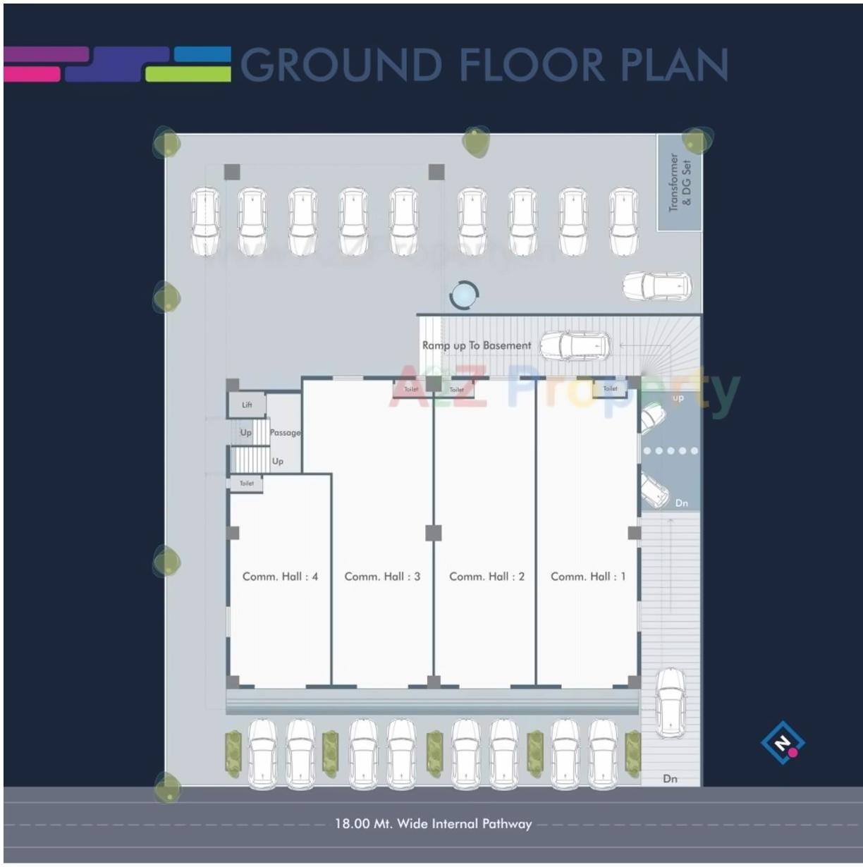 Layout of real estate project Privilege Avenue located at Wadiwadi, Vadodara, Gujarat