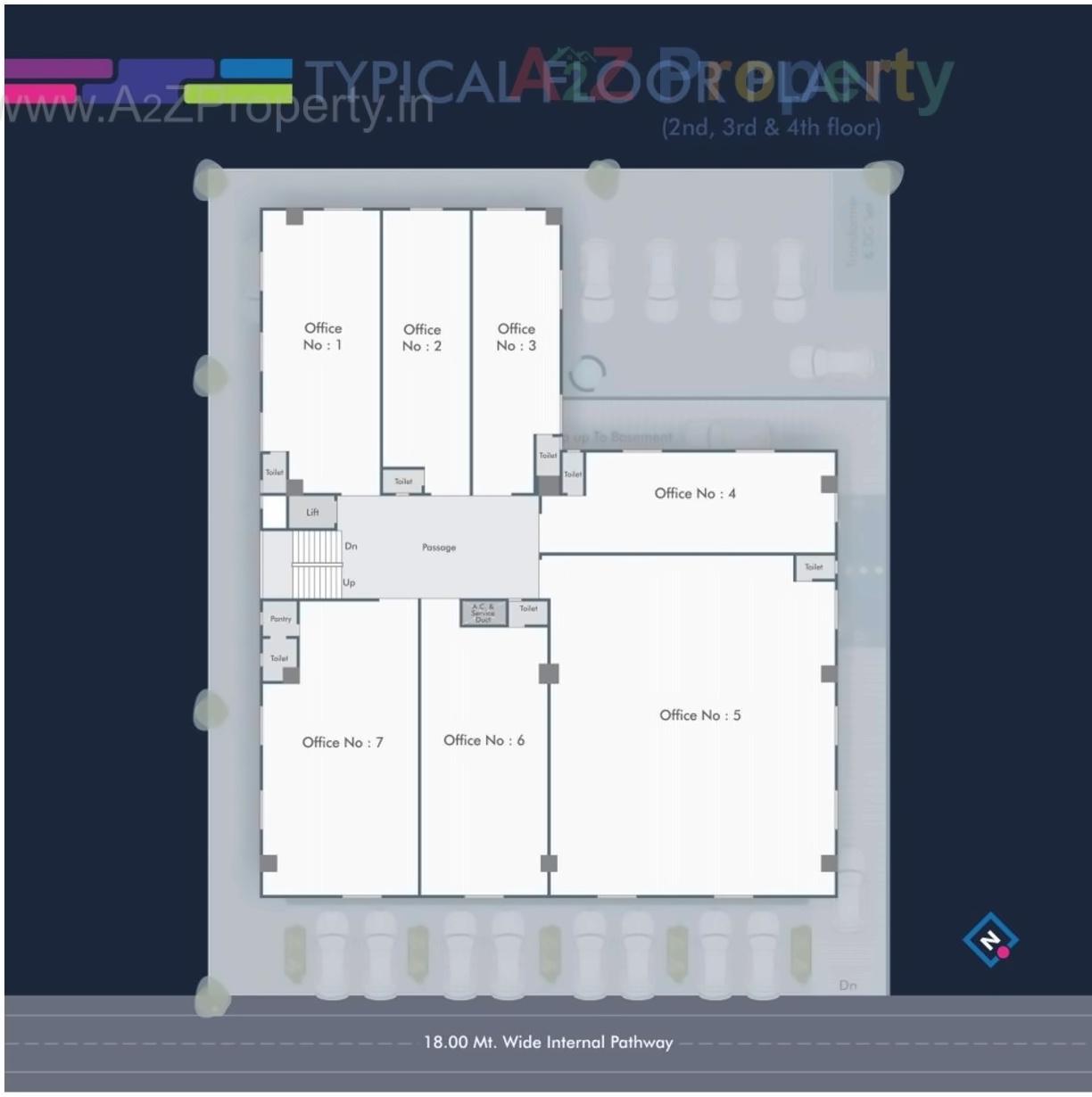 Layout of real estate project Privilege Avenue located at Wadiwadi, Vadodara, Gujarat