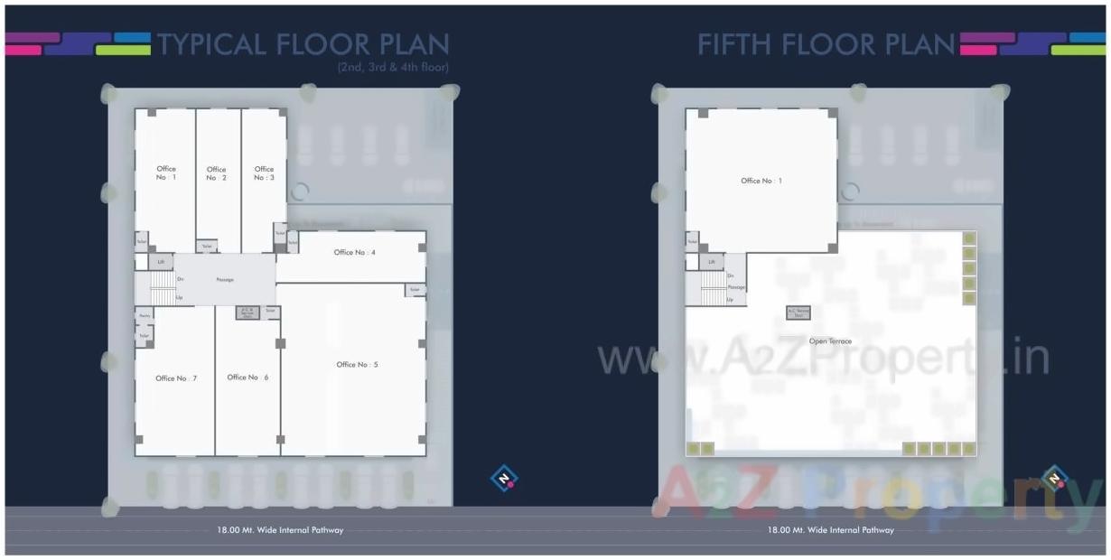 Layout of real estate project Privilege Avenue located at Wadiwadi, Vadodara, Gujarat
