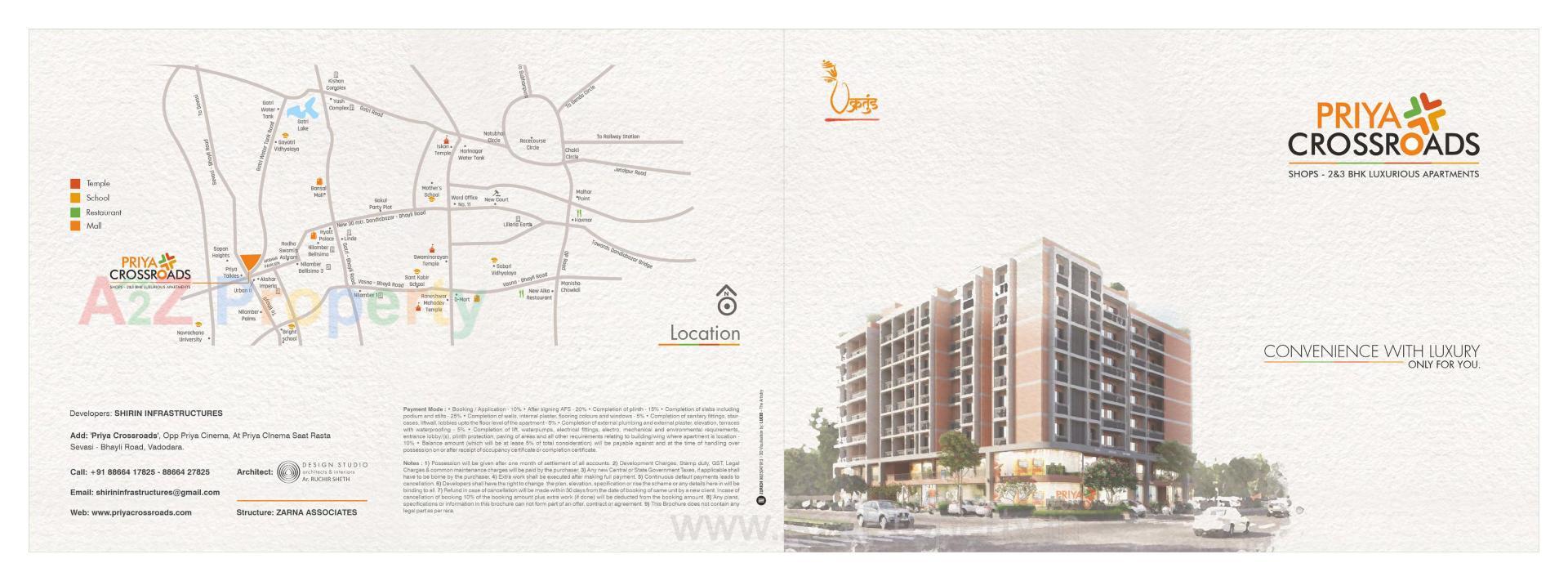  of real estate project Priya Crossroads located at Sevasi, Vadodara, Gujarat