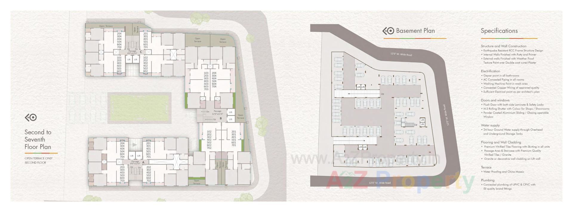 Layout of real estate project Priya Crossroads located at Sevasi, Vadodara, Gujarat