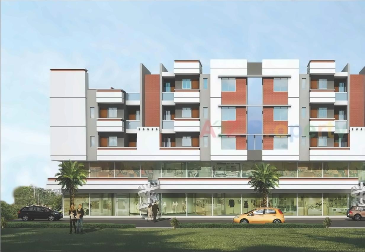 3D Elevation of real estate project Purv Gold located at Sevasi, Vadodara, Gujarat