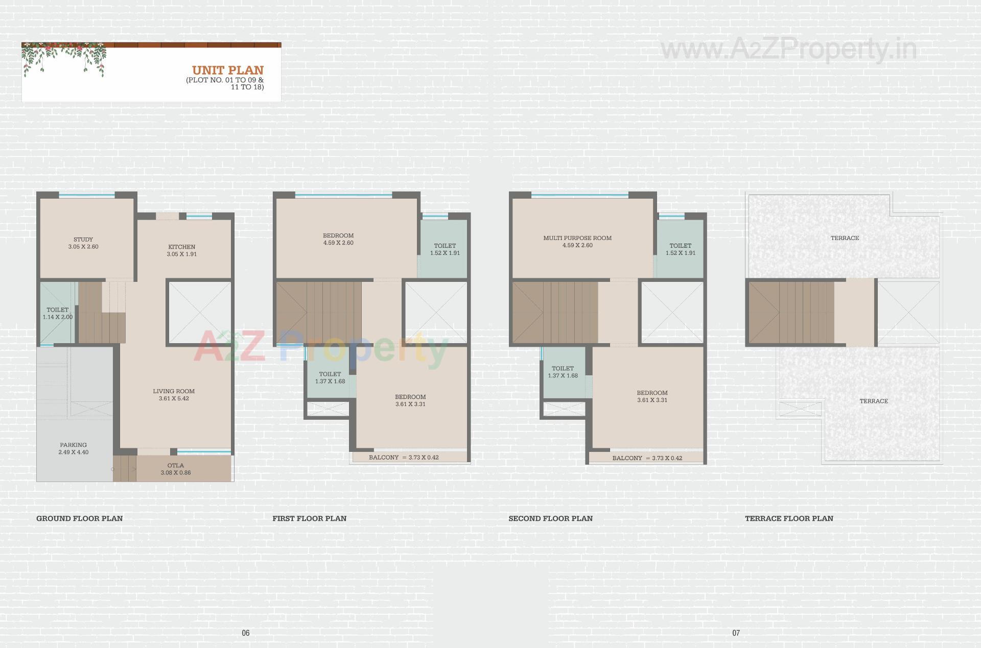 Layout of real estate project Purv Harmony located at Gorva, Vadodara, Gujarat
