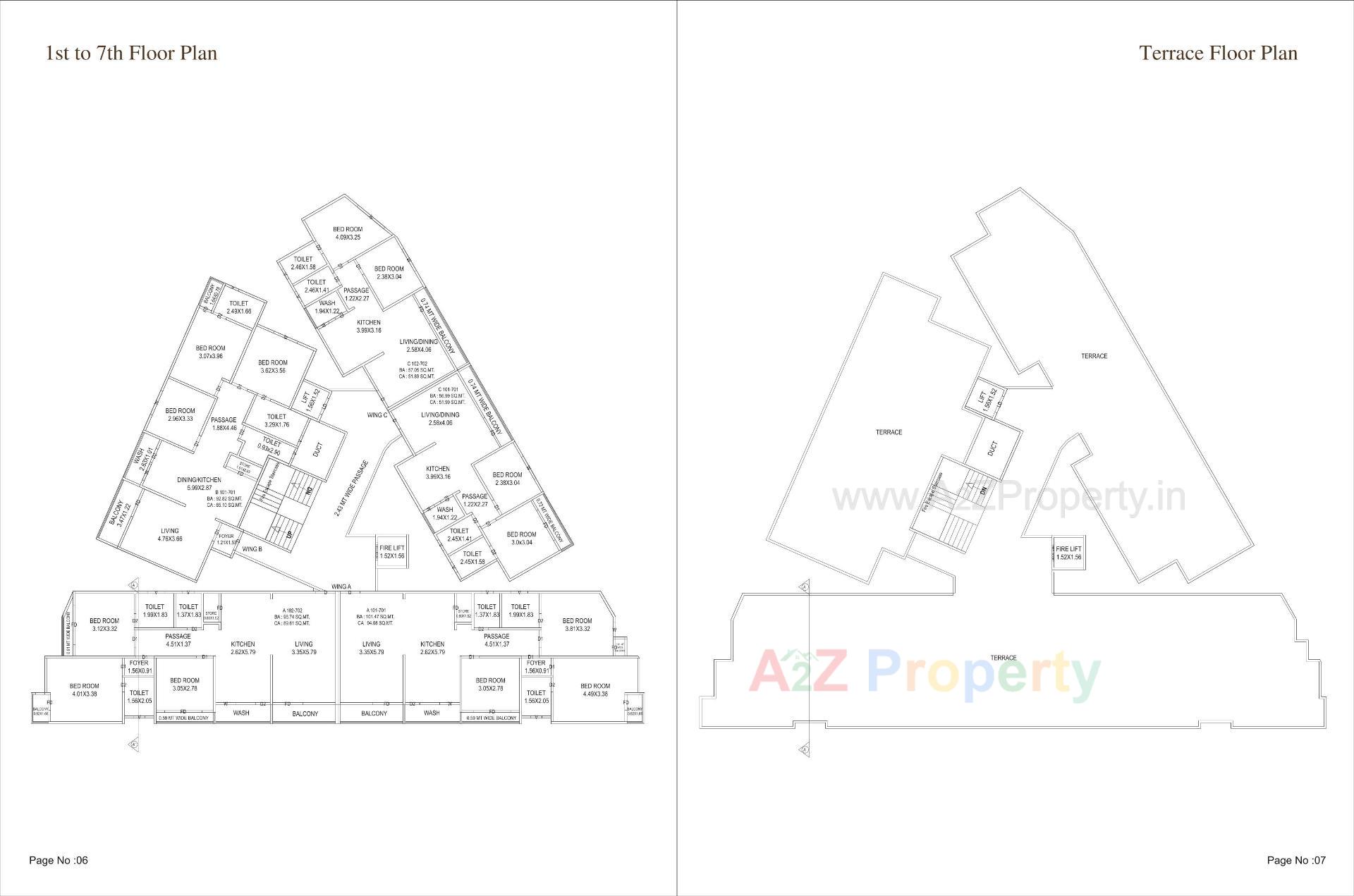 Layout of real estate project Purv Imperia located at Gorwa, Vadodara, Gujarat