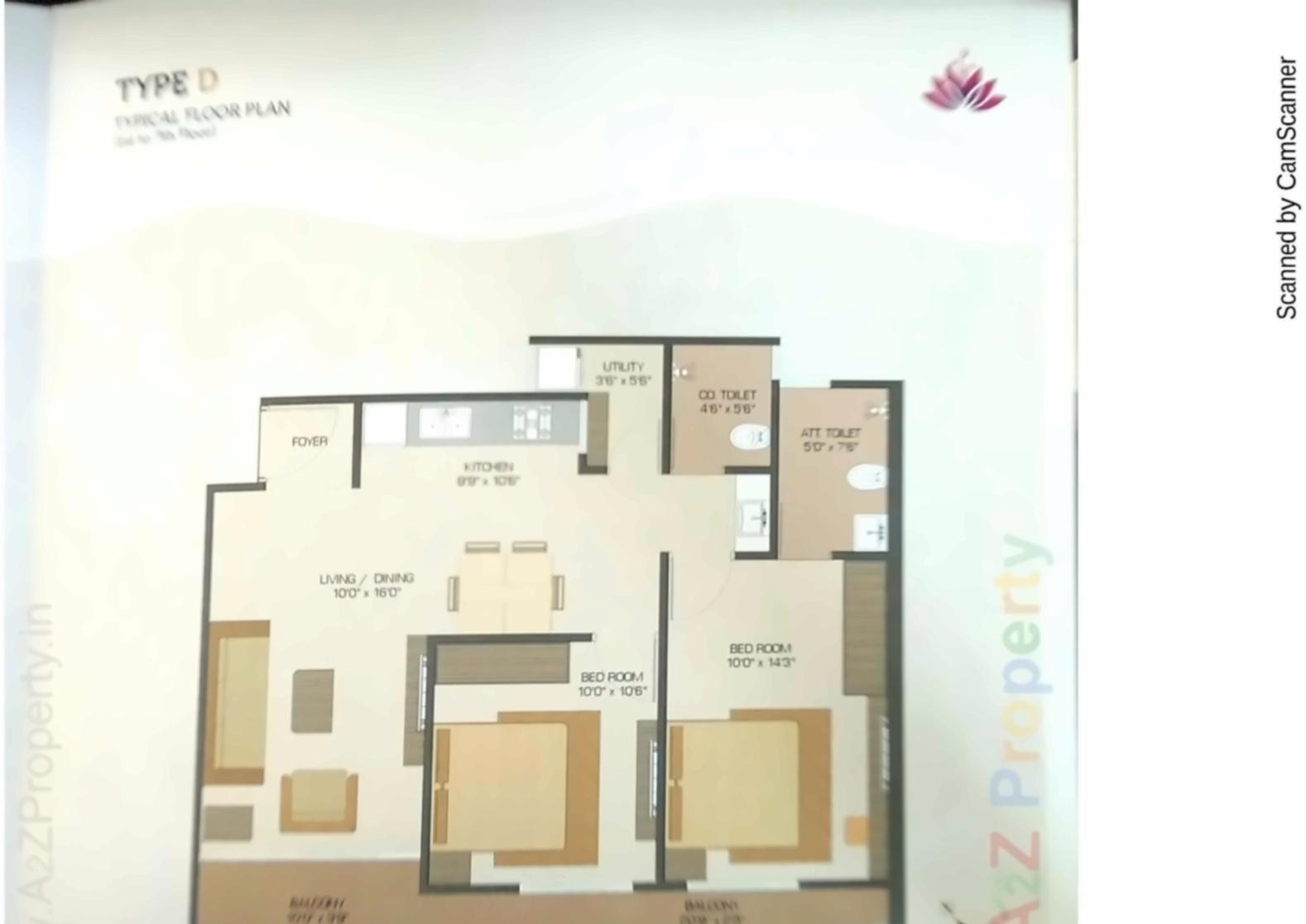 Layout of real estate project Pushp Heights Ii located at Vadodara, Vadodara, Gujarat