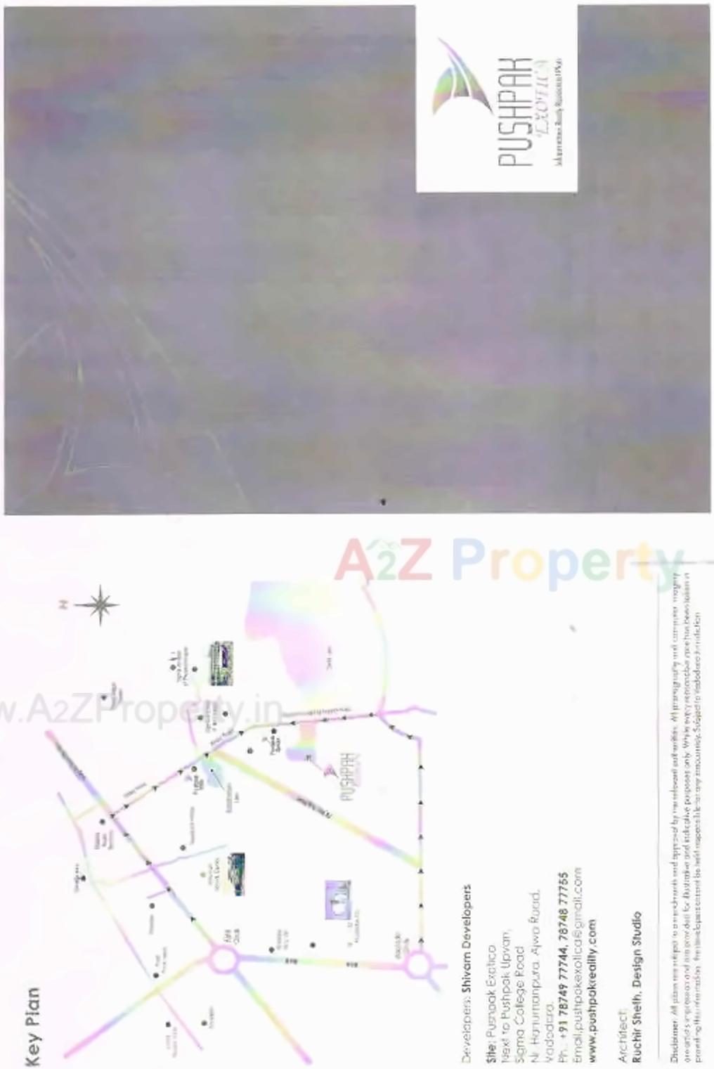  of real estate project Pushpak Exotica located at Hanumanpura, Vadodara, Gujarat