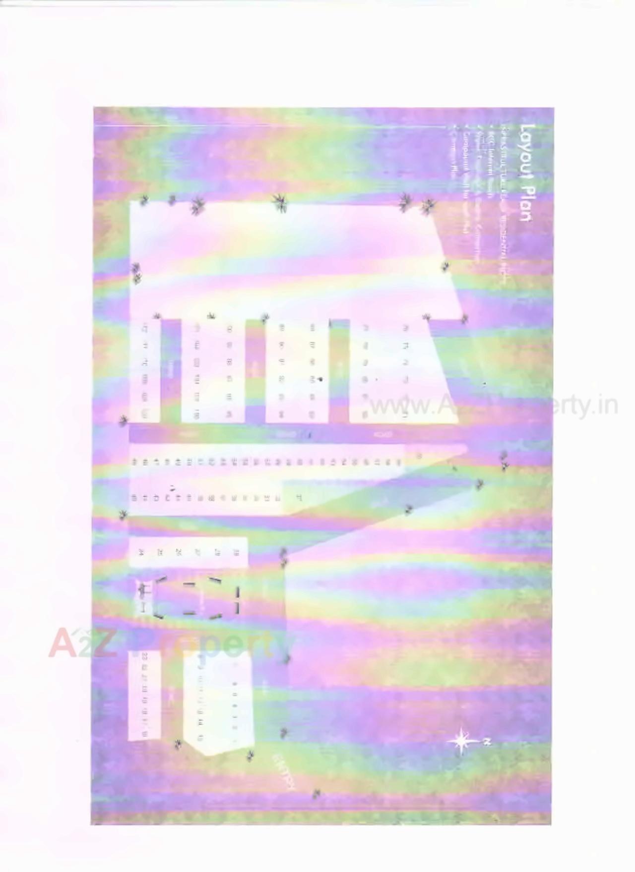 Layout of real estate project Pushpak Exotica located at Hanumanpura, Vadodara, Gujarat